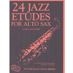 24 Jazz Etudes for Alto Sax - Book and CD