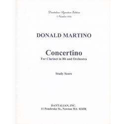Concertino for Clarinet in Bb and Orchestra - Study Score