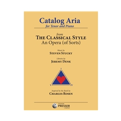 Catalog Aria from "The Classical Style" - Tenor and Piano