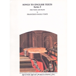 Songs to English Texts, Series 5 - Voice and Piano