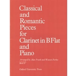 Classical and Romantic Pieces for Clarinet in Bb and Piano Book 2