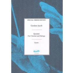 Quintet for Clarinet and Strings - Score
