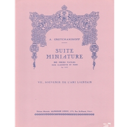 Suite Miniature, No. VII: Souvenir de L'Ami Lointain - Clarinet and Piano