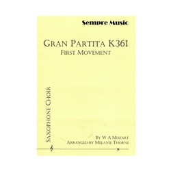 Gran Partita, K. 361, First Movement - Sax Choir