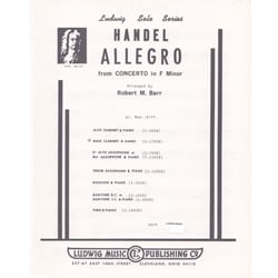 Allegro from Concerto in F minor - Bass Clarinet and Piano