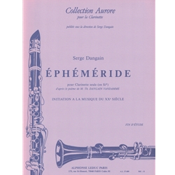 Ephemeride - Unaccompanied Clarinet