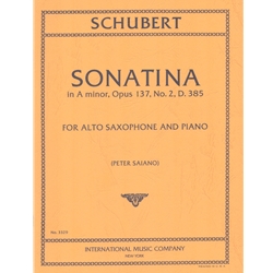 Sonatina in A minor, Op. 137, No. 2 (D. 385) - Alto Saxophone and Piano