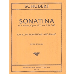 Sonatina in A minor, Op. 137, No. 2 (D. 385) - Alto Saxophone and Piano