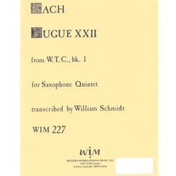 Fugue XXII - Saxophone Quintet (SAATB)