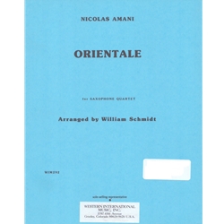 Orientale - Saxophone Quartet (SATB)