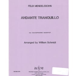 Andante Tranquillo - Saxophone Quintet (SATTB)