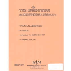 2 Allegros - Saxophone Quartet (SATB)