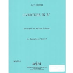 Overture in Bb - Saxophone Quartet (SATB)