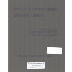 Organ Fugue - Saxophone Quartet (SATB)