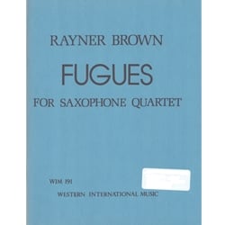 Fugues - Saxophone Quartet (SATB)