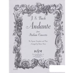 Andante from "Italian Cocnerto" - Soprano Sax and Piano