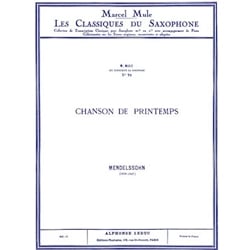 Chanson de Printemps Op. 62 No. 6 in A Major - Tenor Saxophone and Piano