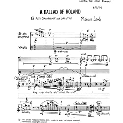 Ballad of Roland - Alto Saxophone Unaccompanied