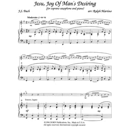 Jesu, Joy of Man’s Desiring - Soprano Saxophone and Piano