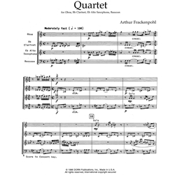 Quartet - Oboe, Clarinet, Alto Saxophone and Bassoon