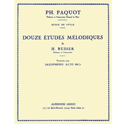 Douze Etudes Melodiques - Alto Saxophone