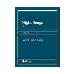 Night Songs, Op. 22 - High Voice/Piano