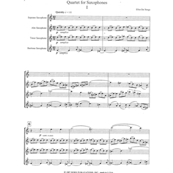 Quartet for Saxophones (SATB)