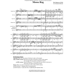 Moose Rag - Saxophone Quartet SATB