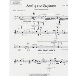Soul of the Elephant - Tenor Saxophone Unaccompanied