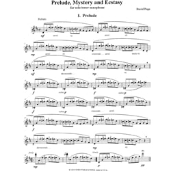 Prelude, Mystery and Ecstasy - Tenor Saxophone Unaccompanied