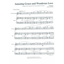 Amazing Grace and Wondrous Love - Sopranino or Alto Sax and Piano