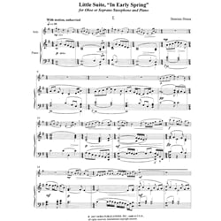 Little Suite "In Early Spring" - Soprano Sax (or Oboe) and Piano