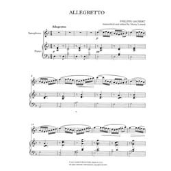 Allegretto - Saxophone (B-flat or E-flat) and Piano