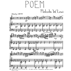 Poem - Soprano Sax and Piano