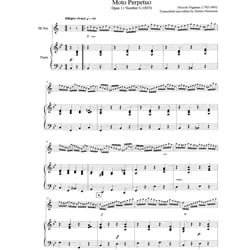 Moto Perpetuo Op. 11 No. 6 - Soprano (or Tenor) Sax and Piano