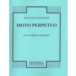 Moto Perpetuo Op. 11 No. 6 - Alto (or Bari) Sax and Piano