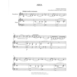 Aria - Saxophone (E-flat or B-flat) and Piano