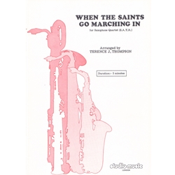 When the Saints Go Marching In - Saxophone Quartet (SATB)