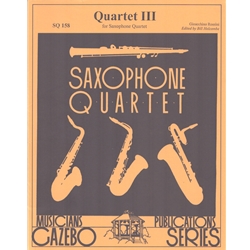 Quartet III - Sax Quartet (SATB)
