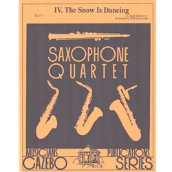 IV. The Snow Is Dancing from "The Children's Corner" - Sax Quartet (SATB)