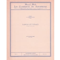 Largo et Vivace (Classiques No. 109) - Alto Saxophone and Piano