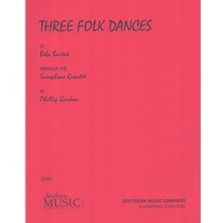 3 Folk Dances - Saxophone Quartet (AATB)