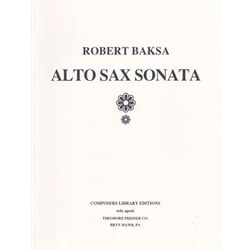 Sonata - Alto Saxophone and Piano