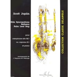 Elite Syncopations/Bethana/Palm Leaf Rag - For Alto or Soprano Saxophone and Piano