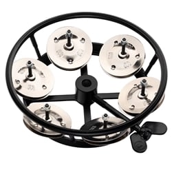 Meinl THH1BK 5" Hi Hat Tambourine - Steel Jingles