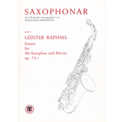Sonata for Alto Saxophone and Piano Op. 74a