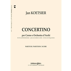 Concertino for Horn & String Orchestra, Op. 74 - Piano Reduction