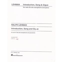 Introduction, Song, and Gigue - Alto Saxophone and Piano