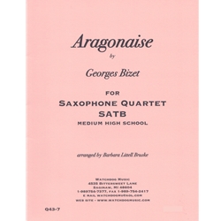 Aragonaise - Saxophone Quartet (SATB)