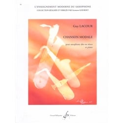 Chanson Modale - Alto (or Tenor) Saxophone and Piano